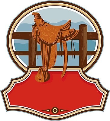 EPS 해외이미지 배너 줄 의자 일러스트 뿔 그래픽 장식 울타리 치마 목장 카우보이 가죽 복고 안장 해외202004 해외일러스트 가구 하의 담장 파일형식 벡터 옷 생활용품 오브젝트 이미지허브