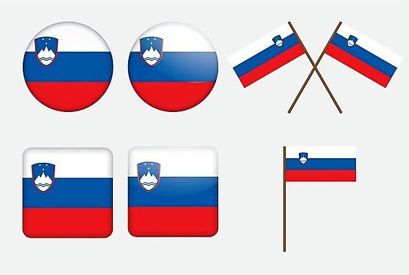EPS 해외이미지 배너 유럽 일러스트 손잡이 빨간색 파란색 줄무늬 흰색 깃발 원형 심볼 사인 정사각형 배지 광택 깃대 고립 슬로베니아 전국 정부 표준 해외202004 해외일러스트 도형 나라 컬러 무늬 파일형식 벡터 이미지허브