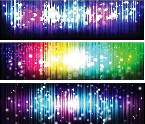 EPS 해외이미지 디자인 배너 선 파도 백그라운드 일러스트 추상 휴가 전등 장식 파란색 빛 반짝임 공상 마법 광 효과 해외202004 해외일러스트 바다 컬러 무늬 모션 조명 파일형식 벡터 이미지허브