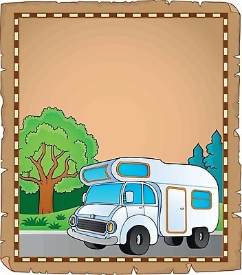EPS 해외이미지 도로 여행 일러스트 자동차 사람없음 캠핑 캠핑카 카라반 해외202004 해외일러스트 길 육상교통 교통시설 레저 파일형식 벡터 이미지허브
