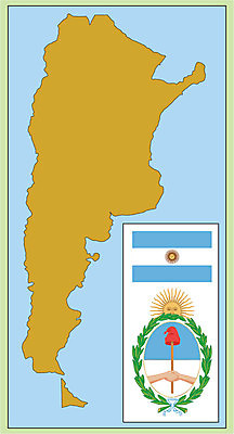 EPS 해외이미지 모양 지도 일러스트 컬러풀 깃발 역사 심볼 싱글 아르헨티나 해외202004 해외일러스트 컬러 남아메리카 파일형식 벡터 이미지허브