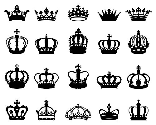 EPS 해외이미지 전통 디자인 실루엣 패턴 일러스트 왕관 장식 세트 검은색 흰색 화려 클래식 고급 우아함 왕 보석 심볼 오브젝트 여왕 휘장 고립 귀족 엘리먼트 웅장함 스타일 해외202004 해외일러스트 컬러 컨셉 무늬 촬영기법 광석 파일형식 벡터 이미지허브