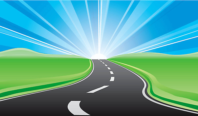 EPS 해외이미지 도로 여행 일러스트 교통시설 하늘 아침 산 풍경 잔디 빛 햇빛 태양 일출 희망 새벽 시간 고속도로 언덕 속도 천국 수평선 해외202004 해외일러스트 주간 자연요소 식물 감정 길 교통 노을 시설 파일형식 벡터 이미지허브
