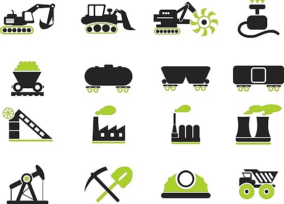 EPS 해외이미지 일러스트 공장 건설업 사람없음 수레 중장비 연기 안전모 포크레인 불도저 롤러 덤프트럭 곡괭이 공기주입기 공장굴뚝 해외202004 해외일러스트 산업 공업 카트 트럭 산업장비 헬멧 안전장비 파일형식 벡터 이미지허브