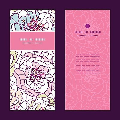 EPS 해외이미지 디자인 배너 꽃잎 꽃 분홍색 꽃무늬 패턴 일러스트 프레임 사람없음 세트 해외202004 해외일러스트 식물 컬러 무늬 파일형식 벡터 이미지허브