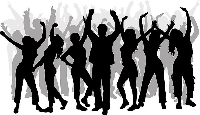 EPS 해외이미지 여자 남자 행복 실루엣 음악 백그라운드 일러스트 사람 파티 댄서 춤 은색 디스코 해외202004 해외일러스트 직업 감정 컬러 문화예술 촬영기법 이벤트 파일형식 벡터 이미지허브