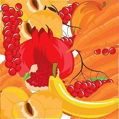 EPS 해외이미지 열매 백그라운드 채소 과일 일러스트 바나나 식사 당근 수확 신선 맛 자두 가넷 수유 숙성 해외202004 해외일러스트 식물 컨셉 농업 뿌리채소 보석 파일형식 벡터 이미지허브