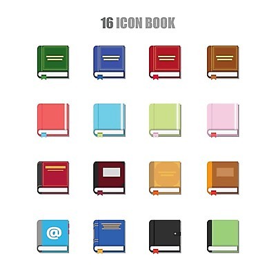 EPS 해외이미지 디자인 교육 일러스트 그래픽 책 빨간색 초록색 파란색 세트 검은색 공책 플랫 도서관 심볼 오브젝트 사인 서점 해외202004 해외일러스트 컬러 문구용품 상점 파일형식 벡터 이미지허브