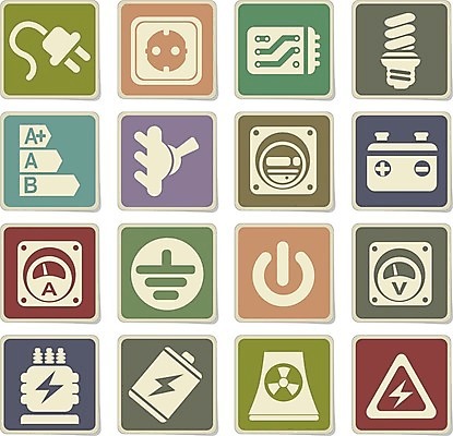 EPS 해외이미지 산업 일러스트 버튼 세트 힘 에너지 그린에너지 콘센트 회로판 심볼 사인 철사 공학 혁명 계기판 베터리 변압기 실리콘 해외202004 해외일러스트 교육 컨셉 파일형식 벡터 이미지허브