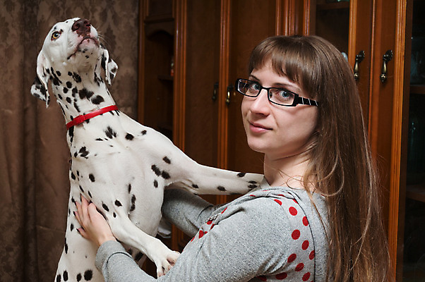 포토 JPG 해외이미지 동물 백인 여자 장난 휴식 사랑 한명 미소 사람 성인 반려동물 우정 흰색 점 개 송곳니 달마시안 해외202004 해외포토 서양인 1 감정 컬러 컨셉 포유류 표정 친구 치아 파일형식 이미지허브