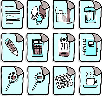 EPS 해외이미지 커피 일러스트 비즈니스 돋보기 컴퓨터그래픽 사무실 연필 공책 계산기 신문 만화 스케치 심볼 문서 원그래프 해외202004 해외일러스트 음료 그래프 문구용품 학용품 미술 그래픽 간행물 필기구 장비 뉴스 파일형식 벡터 이미지허브