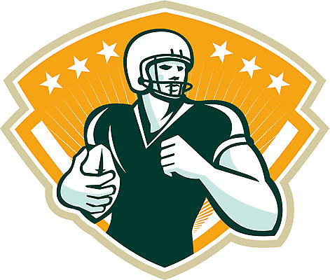 EPS 해외이미지 스포츠 일러스트 그래픽 럭비 미식축구 축구 방패 고립 쿼터백 해외202004 해외일러스트 구기 파일형식 벡터 이미지허브