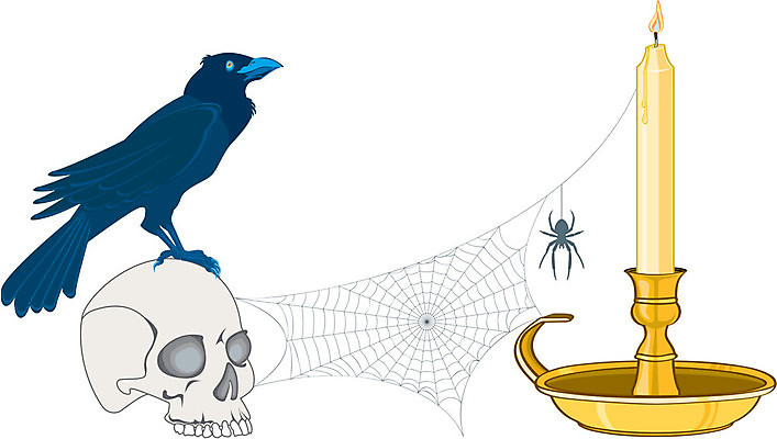 EPS 해외이미지 동물 백그라운드 일러스트 자연 조류 불꽃 골격 할로윈 흰색 죽음 무서움 거미줄 심볼 거미 까마귀 나쁜 고립 악몽 해골모형 소름 해외202004 해외일러스트 감정 컬러 곤충 불 모형 생태계 파일형식 벡터 이미지허브