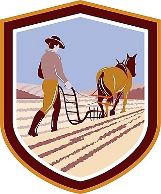 EPS 해외이미지 동물 남자 밭 농업 일러스트 그래픽 농부 복고 밭일 쟁기 해외202004 해외일러스트 직업 산업 사람 파일형식 벡터 이미지허브