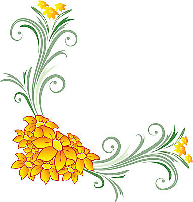 EPS 해외이미지 식물 꽃 백그라운드 꽃무늬 일러스트 자연 초록색 노란색 흰색 해외202004 해외일러스트 컬러 무늬 생태계 파일형식 벡터 이미지허브