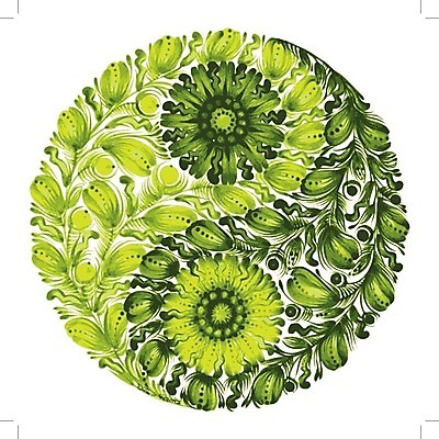 EPS 해외이미지 디자인 꽃 백그라운드 잎 일러스트 미술 사람없음 초록색 원형 해외202004 해외일러스트 도형 식물 컬러 문화예술 파일형식 벡터 이미지허브