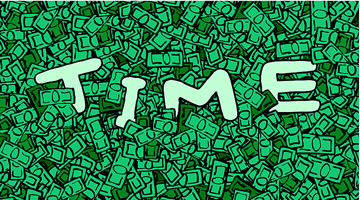 EPS 해외이미지 컨셉 돈 일러스트 비즈니스 텍스트 아이디어 달러 저축 시간 만화 계산서 해외202004 해외일러스트 금융 재산 파일형식 벡터 이미지허브