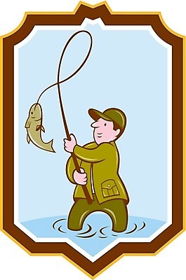 EPS 해외이미지 남자 호수 일러스트 낚시 어류 야외 그래픽 강 잡기 만화 낚시꾼 방패 얼레 고립 해외202004 해외일러스트 모션 레저 사람 수중동물 파일형식 벡터 동물 이미지허브
