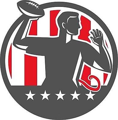 EPS 해외이미지 남자 별 스포츠 일러스트 공 그래픽 축구 줄무늬 깃발 원형 복고 통과 쿼터백 플레이어 해외202004 해외일러스트 자연요소 도형 무늬 사람 구기 파일형식 벡터 이미지허브