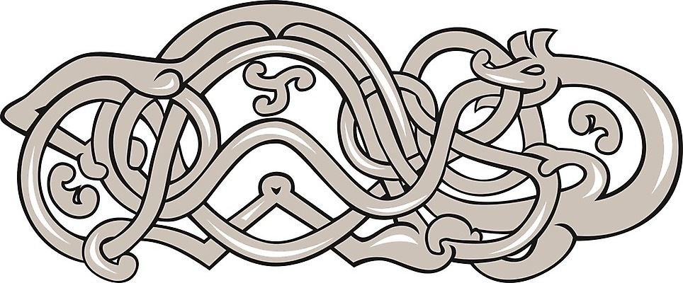 EPS 해외이미지 일러스트 파충류 추상 생물 스웨덴 그래픽 장식 회색 용 뱀 심볼 흰배경 복고 원시시대 고립 바이킹 해외202004 해외일러스트 동물 컬러 백그라운드 무늬 북유럽 흰색 역사 파일형식 벡터 이미지허브