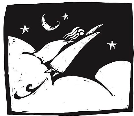 EPS 해외이미지 구름 일러스트 엄마 힘 작업 망토 영웅 목판화 해외202004 해외일러스트 자연요소 가족 파일형식 벡터 이미지허브