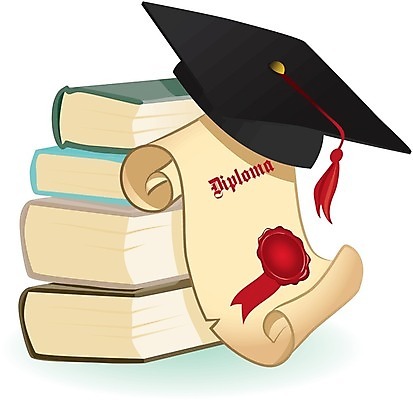 EPS 해외이미지 일러스트 학사모 졸업 사람없음 책 졸업장 해외202004 해외일러스트 모자_잡화 교육 파일형식 벡터 이미지허브