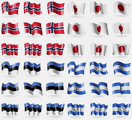 EPS 해외이미지 디자인 문화 상징 일러스트 노르웨이 세계 일본 직물 심볼 지역 니카라과 에스토니아 전국 강조 해외202004 해외일러스트 유럽 아시아 남아메리카 파일형식 벡터 나라 아메리카 대륙 이미지허브