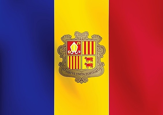 EPS 해외이미지 디자인 배너 유럽 문화 물결 여행 백그라운드 일러스트 그래픽 빨간색 파란색 노란색 깃발 심볼 사인 고립 안도라 전국 정부 정치 해외202004 해외일러스트 나라 컬러 파일형식 벡터 이미지허브