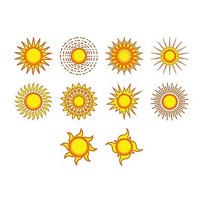 EPS 해외이미지 디자인 패턴 일러스트 날씨 세트 태양 우주 만화 수집 오브젝트 엘리먼트 해외202004 해외일러스트 자연요소 무늬 파일형식 벡터 이미지허브