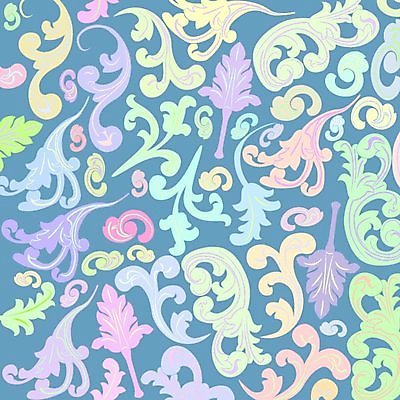 EPS 해외이미지 클립아트 꽃 백그라운드 잎 꽃무늬 패턴 일러스트 벽지 추상 그래픽 장식 화려 그림 질감 복고 스타일 해외202004 해외일러스트 식물 컨셉 무늬 파일형식 벡터 이미지허브