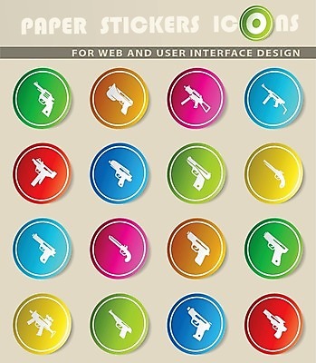 EPS 해외이미지 종이 무기 스티커 일러스트 불 기계 권총 총 잡지 미사일 심볼 군용 싸움 전쟁 보안 슛 육군 총알 수류탄 리볼버 엽총 자동 해외202004 해외일러스트 자연요소 모션 군대 안전 간행물 파일형식 벡터 이미지허브