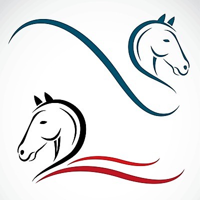 EPS 해외이미지 디자인 얼굴 일러스트 추상 사람없음 말_동물 심볼 윤곽 해외202004 해외일러스트 무늬 포유류 신체부위 파일형식 벡터 이미지허브