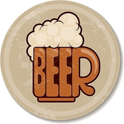 EPS 해외이미지 일러스트 맥주 타이포그라피 사람없음 갈색 원형 심볼 복고 맥주잔 맥주거품 해외202004 해외일러스트 도형 문자 컬러 술잔 주류 거품 파일형식 벡터 이미지허브