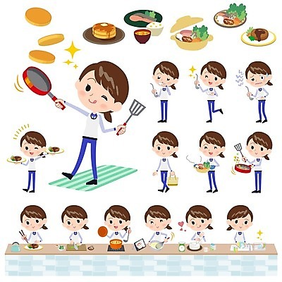 EPS 해외이미지 캐릭터 여자 일러스트 요리 사람 쇼핑 세트 케이크 주방 요리사 저녁식사 프라이팬 칼 맛 씻기 냄비 자르기 종업원 직원 서비스 판매원 점심식사 해외202004 해외일러스트 일러캐릭터 직업 컨셉 모션 주방용품 디저트 식사 청결 솥 파일형식 벡터 이미지허브