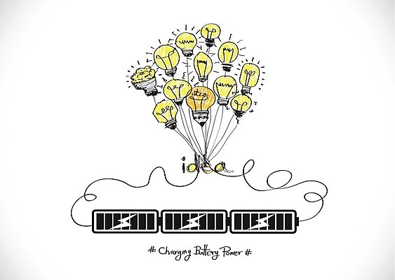 EPS 해외이미지 디자인 컨셉 생각 일러스트 비즈니스 전구 아이디어 빛 힘 에너지 화물 가득함 심볼 사인 긍정 연료 충전 고립 베터리 충전기 공급 획기적 해외202004 해외일러스트 기계 운송업 파일형식 벡터 이미지허브