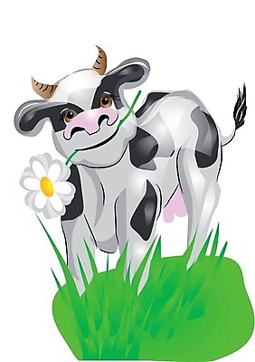 EPS 해외이미지 동물 일러스트 포유류 뿔 반려동물 농장 가축 소 만화 젖 송아지 고립 해외202004 해외일러스트 새끼 농업 파일형식 벡터 이미지허브