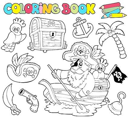 EPS 해외이미지 클립아트 동물 디자인 무기 바다 일러스트 조류 뼈 항해 손바닥 미술 사람 그래픽 책 동전 페인트 총 그리기 보트 고리 칼 만화 그림 레이아웃 크레파스 함선 앵무새 윤곽 해적 닻 보물 단검 고립 궤 캡모자 해골모형 해외202004 해외일러스트 모자_잡화 손 돈 배_교통 모션 문화예술 학용품 모형 검 도둑 파일형식 벡터 이미지허브