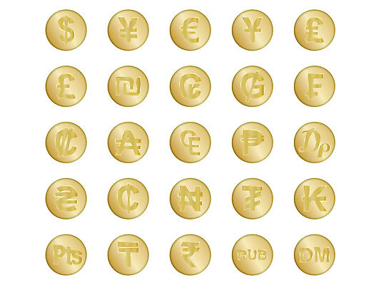 EPS 해외이미지 돈 일러스트 금융 세트 달러 동전 유로 원형 황금 수집 심볼 사인 배지 파운드 고립 루블 해외202004 해외일러스트 도형 경제 재산 파일형식 벡터 이미지허브