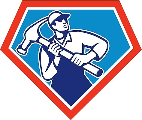 EPS 해외이미지 남자 산업 일러스트 노동자 망치 목수 복고 방패 판매원 건축업자 고립 재주꾼 해외202004 해외일러스트 직업 건축 사람 공구 파일형식 벡터 도구 이미지허브