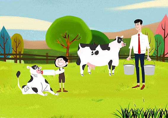 주간 PSD 나무 식물 여자 남자 딸 어린이 일러스트 자연 사람 정장 성인 야외 두명 목장 비즈니스맨 아빠 젖병 계획 젖소 즐거움 상쾌 귀농 우유통 부녀 국내일러스트 자연요소 옷 감정 컨셉 농업 비즈니스 가족 아기용품 직장인 소 생태계 파일형식