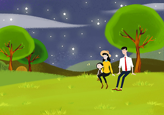 PSD 나무 식물 여자 남자 별 어린이 야경 일러스트 가족 자연 밤하늘 사람 정장 초원 성인 야외 세명 비즈니스맨 계획 야간 언덕 즐거움 상쾌 귀농 국내일러스트 자연요소 옷 감정 컨셉 농업 비즈니스 관계 하늘 직장인 생태계 파일형식 풍경_경치