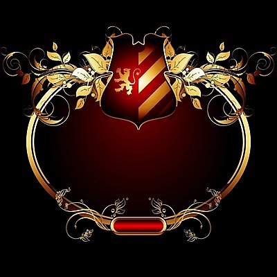 EPS 해외이미지 모양 리본 무기 백그라운드 일러스트 프레임 장식 빨간색 힘 화려 중세 황금 심볼 복고 방패 해외202004 해외일러스트 컬러 컨셉 역사 파일형식 벡터 이미지허브