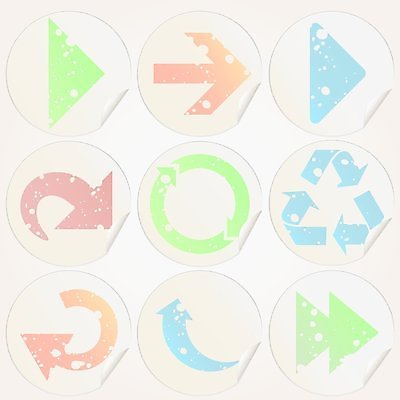 EPS 해외이미지 디자인 일러스트 비즈니스 모션 화살 그림자 장식 빨간색 세트 3D 환경 웹 재활용 정보 가리킴 원형 연결 수집 방향 심볼 사인 엘리먼트 해외202004 해외일러스트 도형 컬러 인터넷 손짓 디지털합성 친환경 파일형식 벡터 이미지허브