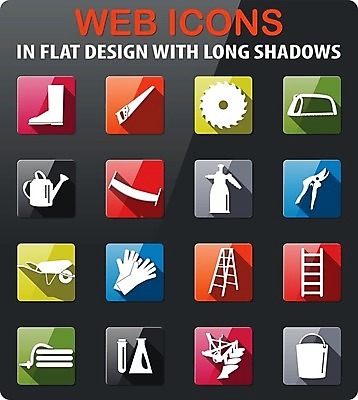 EPS 해외이미지 장갑 일러스트 사다리 부츠 정원 수레 양동이 심볼 분무기 호스 쟁기 해외202004 해외일러스트 잡화 신발 카트 도구 파일형식 벡터 이미지허브