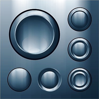 EPS 해외이미지 접시 디자인 일러스트 버튼 사람없음 컴퓨터그래픽 파란색 빛 금속 회색 원형 은색 여의주 해외202004 해외일러스트 도형 식기 컬러 재질 그래픽 파일형식 벡터 이미지허브