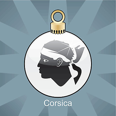 EPS 해외이미지 유럽 크리스마스 겨울 일러스트 전구 휴가 선물 깃발 심볼 사인 전국 코르시카 해외202004 해외일러스트 계절 기념일 나라 섬 프랑스 파일형식 벡터 이미지허브