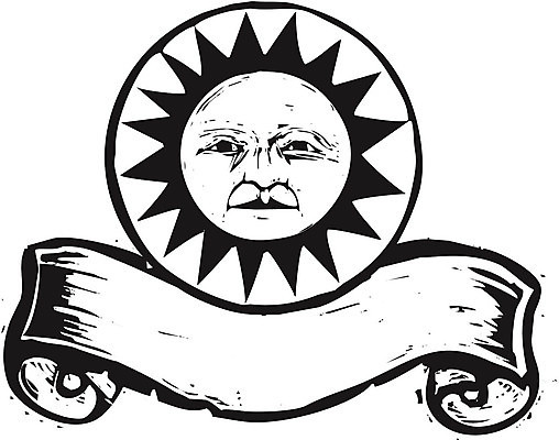 EPS 해외이미지 배너 얼굴 일러스트 태양 우주 수확 두루마리 신화 민화 해외202004 해외일러스트 자연요소 농업 신체부위 그림 파일형식 벡터 이미지허브