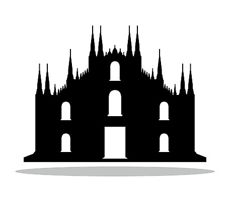 EPS 해외이미지 디자인 실루엣 종교 백그라운드 일러스트 건축양식 하늘 건물 성당 교회 검은색 일몰 이탈리아 흰색 스카이라인 고립 밀라노 해외202004 해외일러스트 건축물 건축 유럽 컬러 종교건축 촬영기법 노을 파일형식 벡터 이미지허브