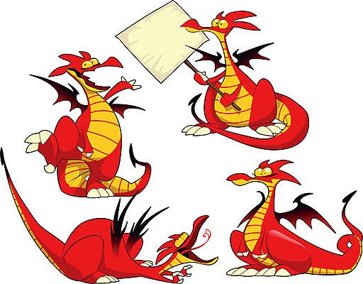 EPS 해외이미지 캐릭터 포즈 날개 일러스트 파충류 미소 빨간색 세트 할로윈 표현 그룹 메시지 중세 만화 오브젝트 사인 꼬리 코믹 공상 공지사항 고립 몬스터 해외202004 해외일러스트 일러캐릭터 동물 컬러 표정 역사 파일형식 벡터 이미지허브