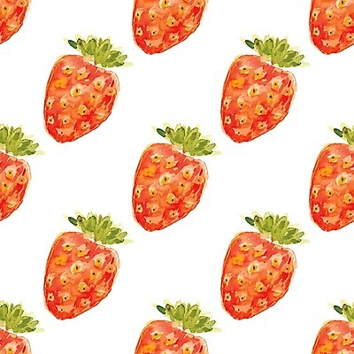 EPS 해외이미지 디자인 패턴 일러스트 딸기 사람없음 빨간색 해외202004 해외일러스트 컬러 무늬 과일 파일형식 벡터 이미지허브